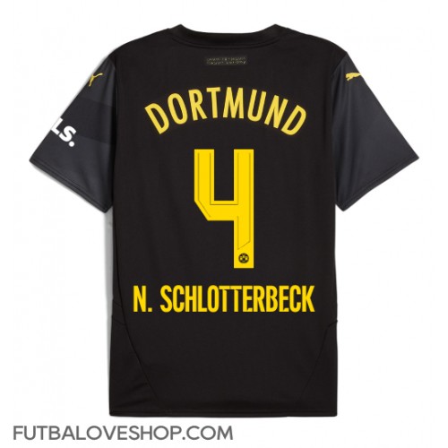 Dres Borussia Dortmund Nico Schlotterbeck #4 Preč 2024-25 Krátky Rukáv